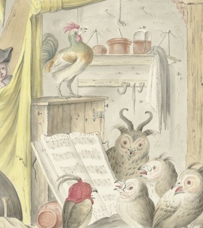 Belső madárkoncerttel alkotó: Cornelis Saftleven (possibly)