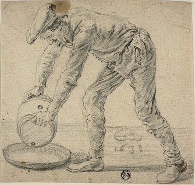 Férfi hordóval alkotó: Cornelis Saftleven