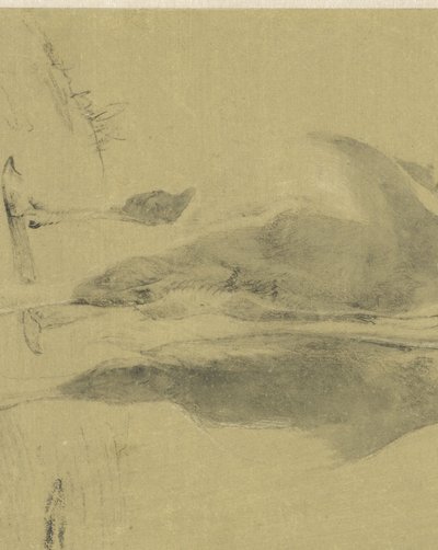 Álló tehén, hátulról alkotó: Cornelis Saftleven