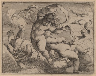 Három repülő putti alkotó: Cornelis Schut I