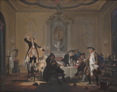 "Pletyka volt a házban" alkotó: Cornelis Troost