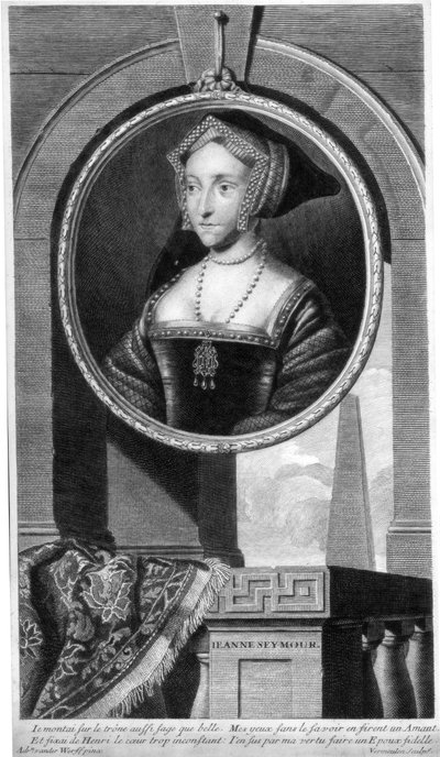 Jane Seymour, Anglia királynője és VIII. Henrik harmadik felesége. alkotó: Cornelis Vermeulen