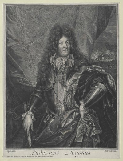 XIV. Lajos francia király (metszet) alkotó: Cornelis Vermeulen