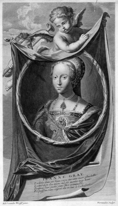Lady Jane Grey, Anglia királynője. alkotó: Cornelis Vermeulen