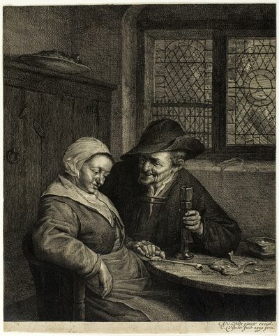 Öreg férfi és nő alkotó: Cornelis Visscher