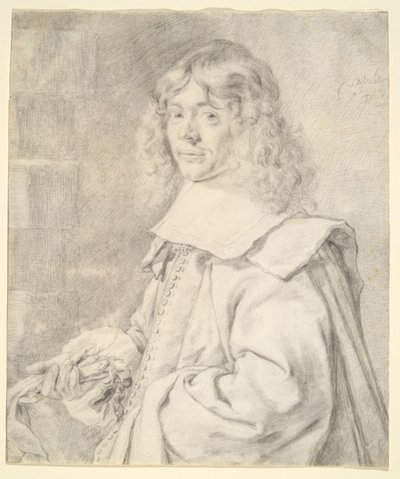 Egy fiatal férfi portréja alkotó: Cornelis Visscher