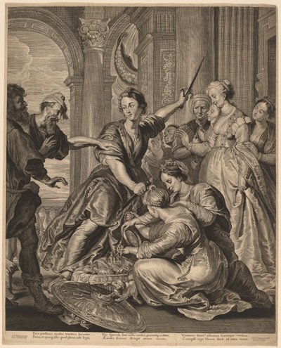 Akhilleusz a Lycomedes udvarában alkotó: Cornelis Visscher after Sir Peter Paul Rubens, published by Pieter Claesz Soutman