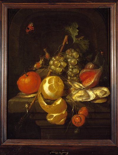 Csendélet gyümölccsel és osztrigával, 1650-es évek közepe alkotó: Cornelis de Heem