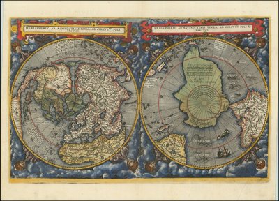Hemispheriu ab Aequinoctiali Linea, ad Circulu Poli Arctici, 1593 alkotó: Cornelis de Jode