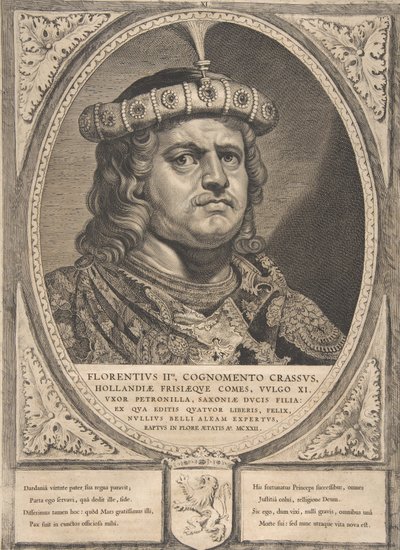Floris II a Holland, Zeeland és Nyugat-Frízia grófjai és grófnői című sorozatból, alkotó: Cornelis de Visscher