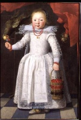 Kislány papagájjal alkotó: Cornelis de Vos