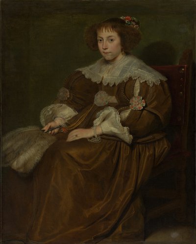 Egy fiatal nő portréja. alkotó: Cornelis de Vos