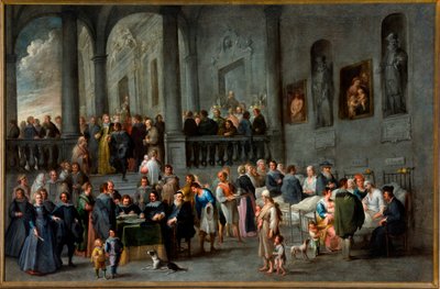 A Testi Irgalmasság Hét Művének ciklusa: Beteglátogatás alkotó: Cornelis de Wael