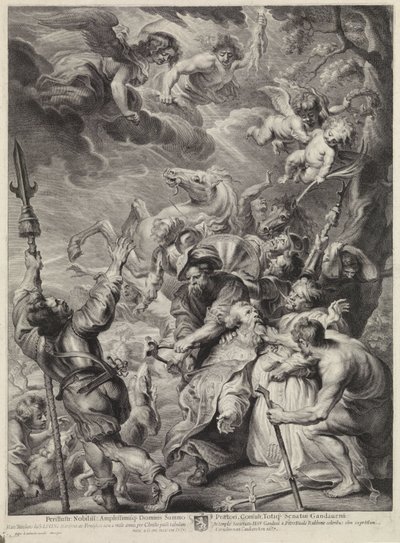Szent Livin megkínzása alkotó: Cornelis van Caukercken