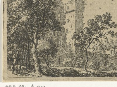 A de Haar kastély romjai alkotó: Cornelis van Hardenbergh