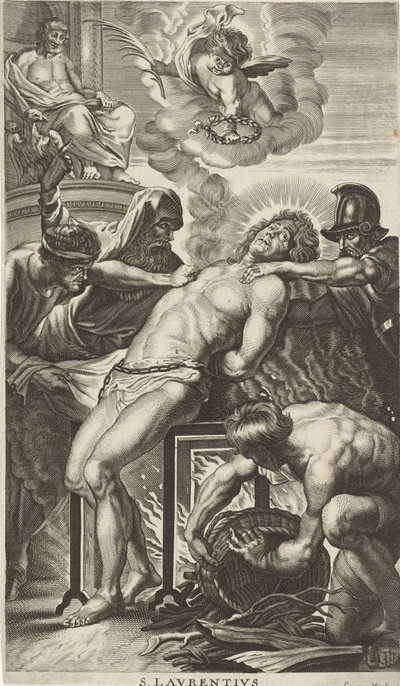 Szent Laurentius mártíromsága alkotó: Cornelis van Merlen