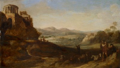 Pásztorok a Campagnában, 1620-1667 alkotó: Cornelis van Poelenburgh