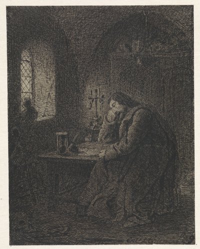 Tudós a dolgozószobában alkotó: Cornelis van der Griendt