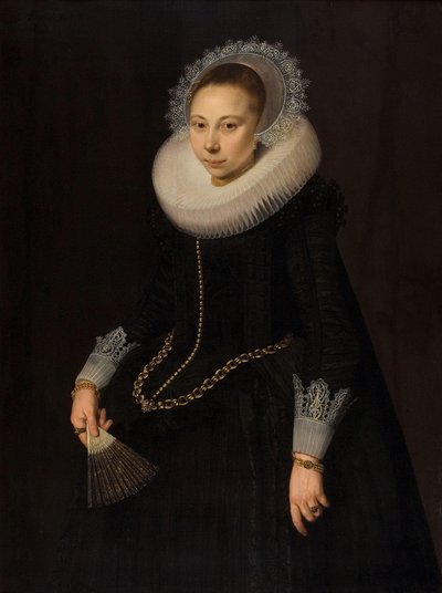Maria Overrijn van Schoterbosch portréja (1599/1600-1638) alkotó: Cornelis van der Voort
