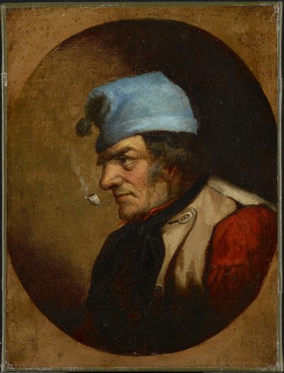 Lakóhely Blue Tuque-val és pipával, 1855 körül (olaj, vászon) alkotó: Cornelius Krieghoff