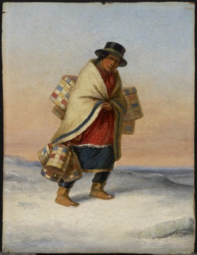 A kosár eladó, 1850 körül alkotó: Cornelius Krieghoff