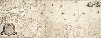 Az Északi-tenger térképe alkotó: Cornelius Martin Wohlers