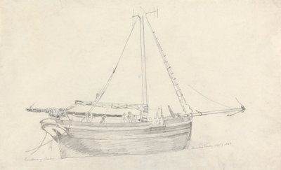 Scarborough "Providence" halászhajója alkotó: Cornelius Varley