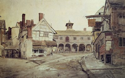 Market Place, Hereford, 1803 alkotó: Cornelius Varley