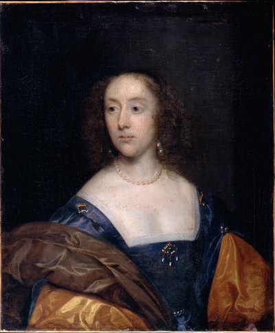 Kék ruhás hölgy portréja alkotó: Cornelius the elder Johnson