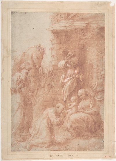 A mágusok imádása, kb. 1517. alkotó: Correggio