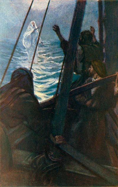 Jézus a vízen jár alkotó: Corwin Knapp Linson