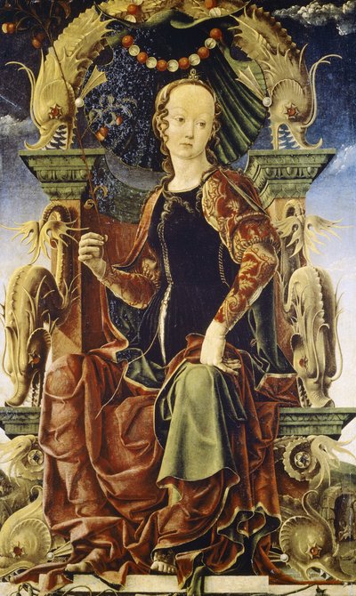 Egy múzsa, talán Calliope alkotó: Cosimo Tura