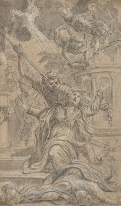 Két női szent vértanúsága, 1625-1704. alkotó: Cosimo Ulivelli