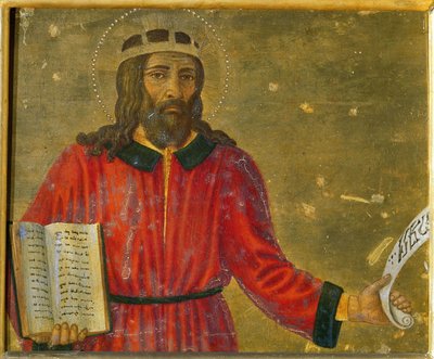 David Predella király Oltártábla. alkotó: Cosimo di Lorenzo Rosselli