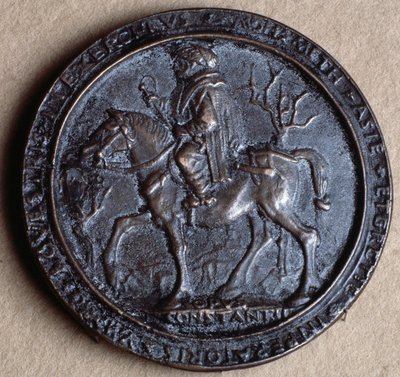 Mehmet II, a Hódító (bronzérem alkotó: Costanzo da Ferrara