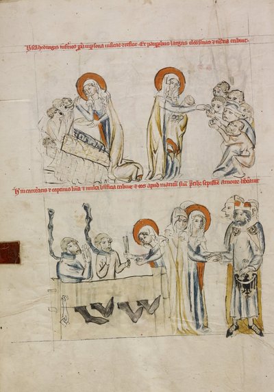 Hedwig Beteggondozás; Hedwig Fogolygondozás alkotó: Court workshop of Duke Ludwig I of Liegnitz and Brieg