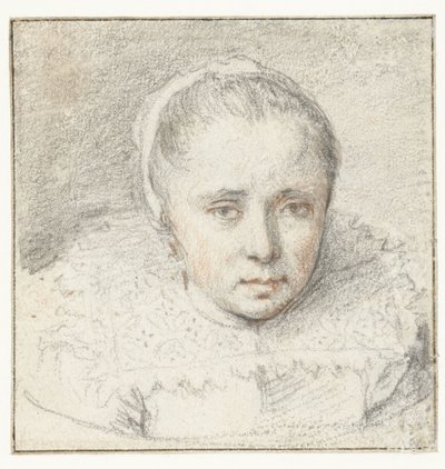 Egy fiatal nő portréja alkotó: Crispijn van de Passe (I) (attributed to)