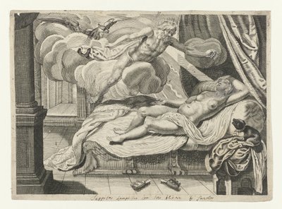 Jupiter és Semele Ovidius metamorfózisai (sorozat címe) alkotó: Crispijn van de Passe (II) (attributed to)