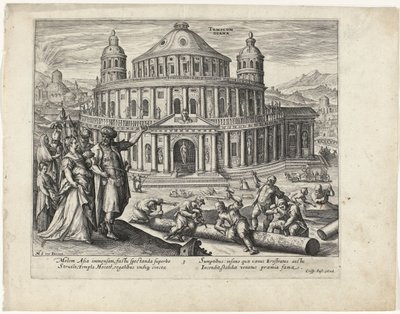 Diana temploma Efézusban A világ hét csodája (sorozat címe) alkotó: Crispijn van de Passe (II) (attributed to)