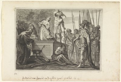 Ajánlat van Polyxena Metamorfosen van Ovidius (sorozat címe) alkotó: Crispijn van de Passe (II)