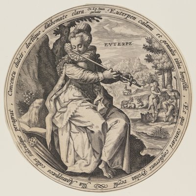 Calliope, a Múzsákból alkotó: Crispijn van de Passe I