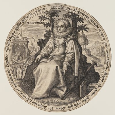 Melpomene, a Múzsákból alkotó: Crispijn van de Passe I