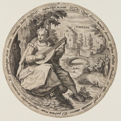 Terpsichore, a Múzsákból alkotó: Crispijn van de Passe I