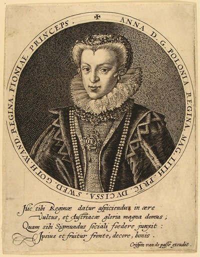 Anna Katalin Konstancia Lengyel Vasa 1619-1651 alkotó: Crispijn van de Passe the Elder