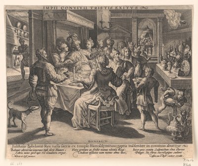 Belsazár lakomája alkotó: Crispijn van de Passe the Elder