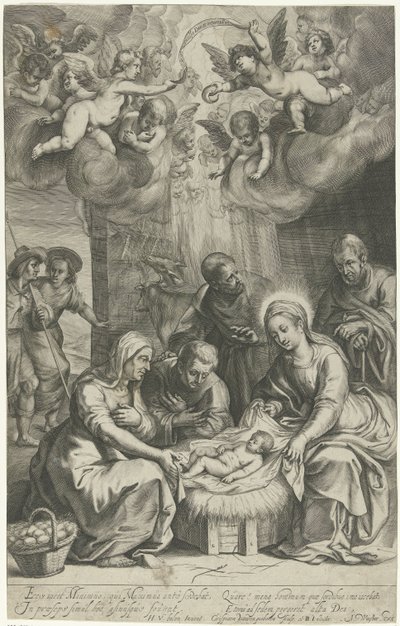A Pásztorok imádata alkotó: Crispijn van den Queborn