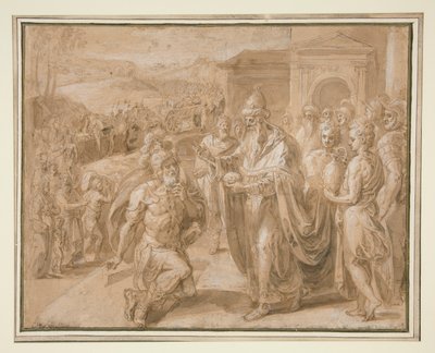Ábrahám és Melkisédek alkotó: Crispin van den Broeck