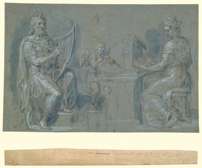 Dávid és Szent Cecília alkotó: Crispin van den Broeck