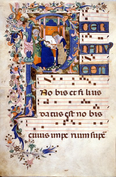 Krisztus körülmetélése P. Felosztás (Kórus) a 15. században, Cristoforo Cortese (15. század első fele). Biblioteca Brera, Milánó alkotó: Cristoforo Cortese