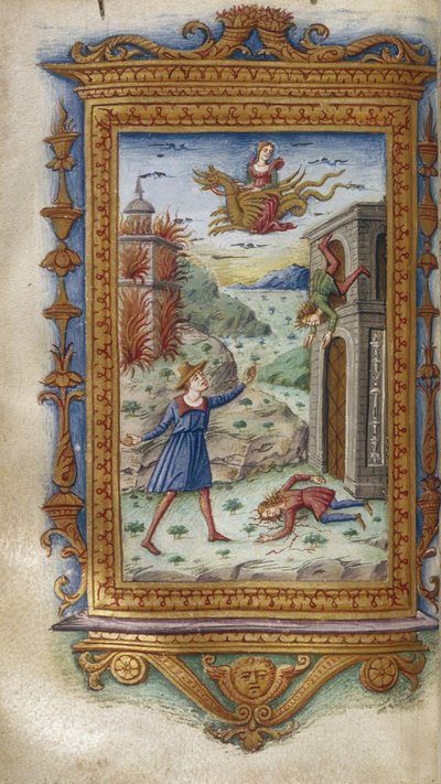 Médea fiainak halála Illusztráció Ovidius Hősnőihez, 1485-1499 alkotó: Cristoforo Majorana